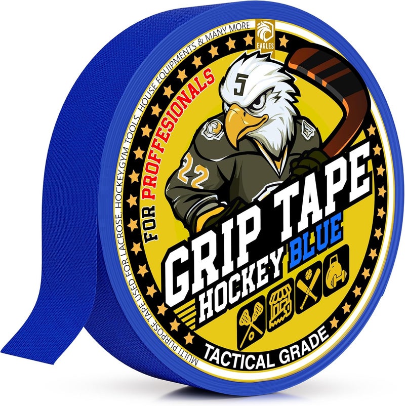 Eagle's Hockey Tape Multipurpose Cloth Tape Roll for Lacrosse Baseball & Softball Bats, Rackets, Pullup Bars, Gardening Tools, Sports Gift Perfect for Wrist, Ankle, Foot, Knee and Hand Taping - Image 1